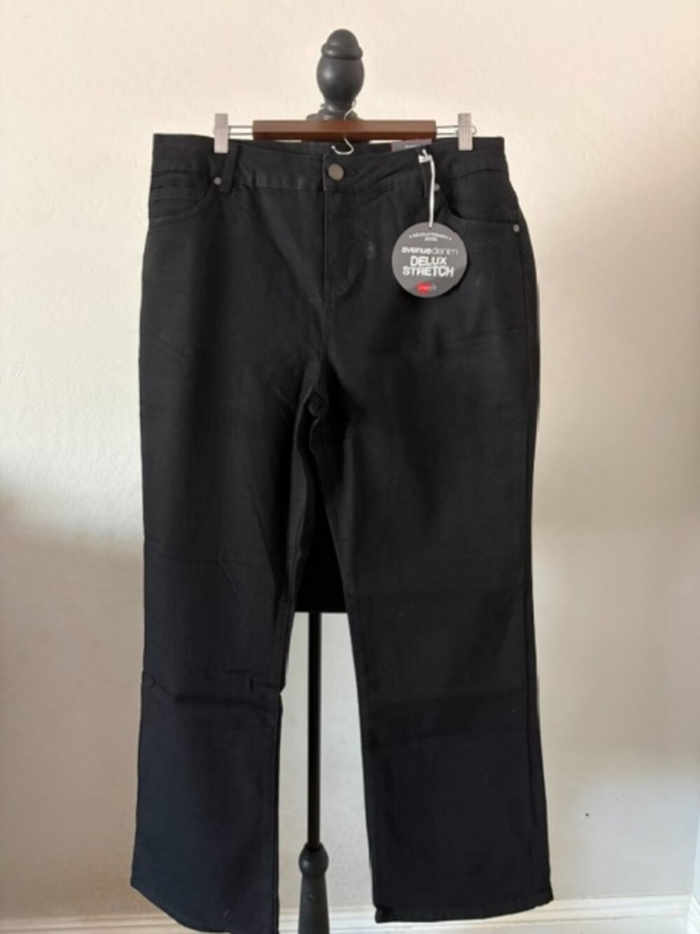 Avenue 16W Denim Deluxe Stretch Bootcut Jeans Black NWT